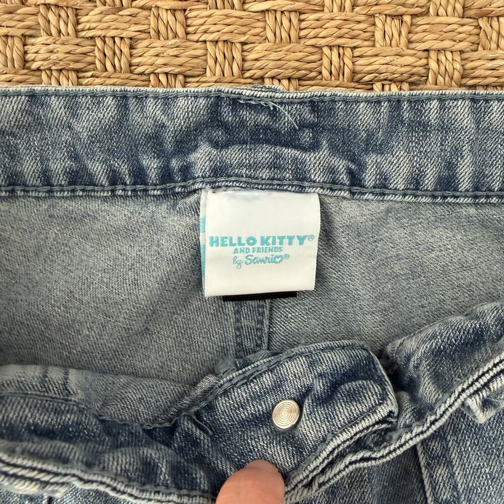 Hello Kitty By Sanrio Balloon Denim Cargo Pants Size 3 *Missing Belt* - Picture 5 of 14